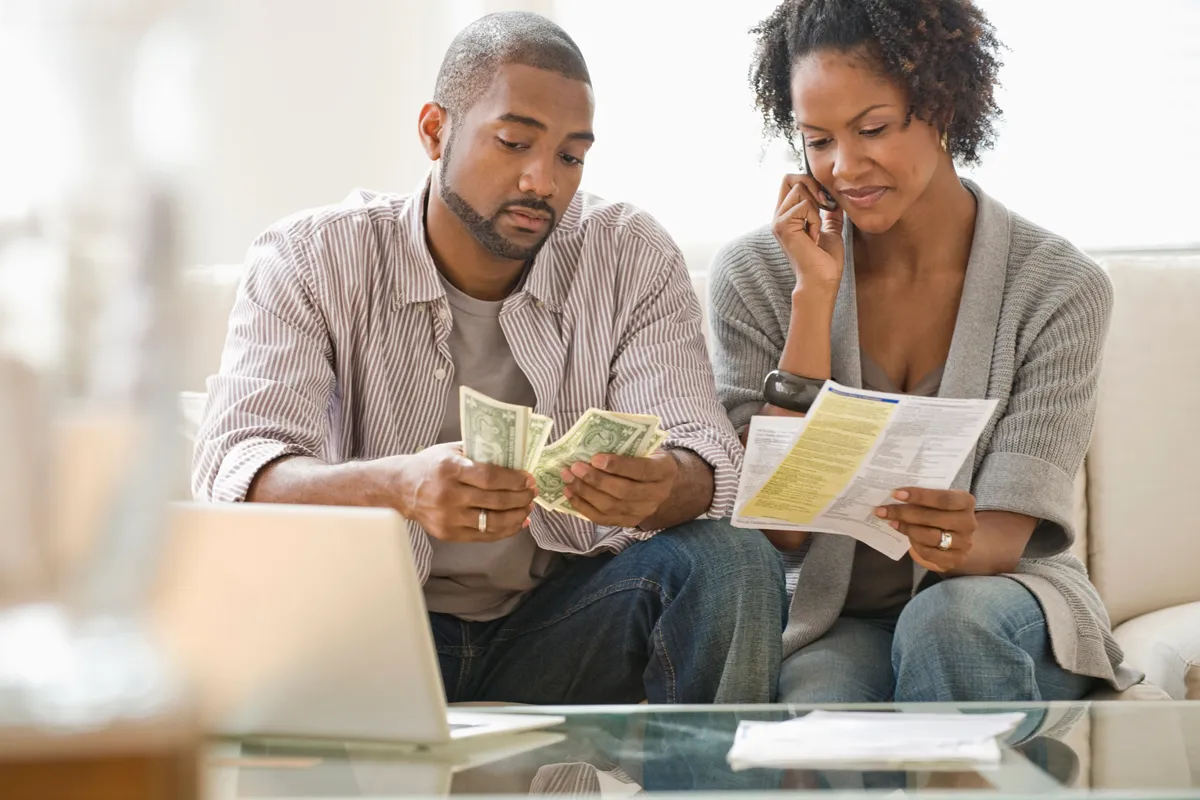 Couple Paying Bills