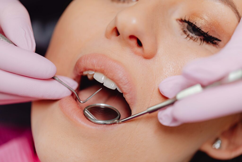 Woman With Pearly White Smile