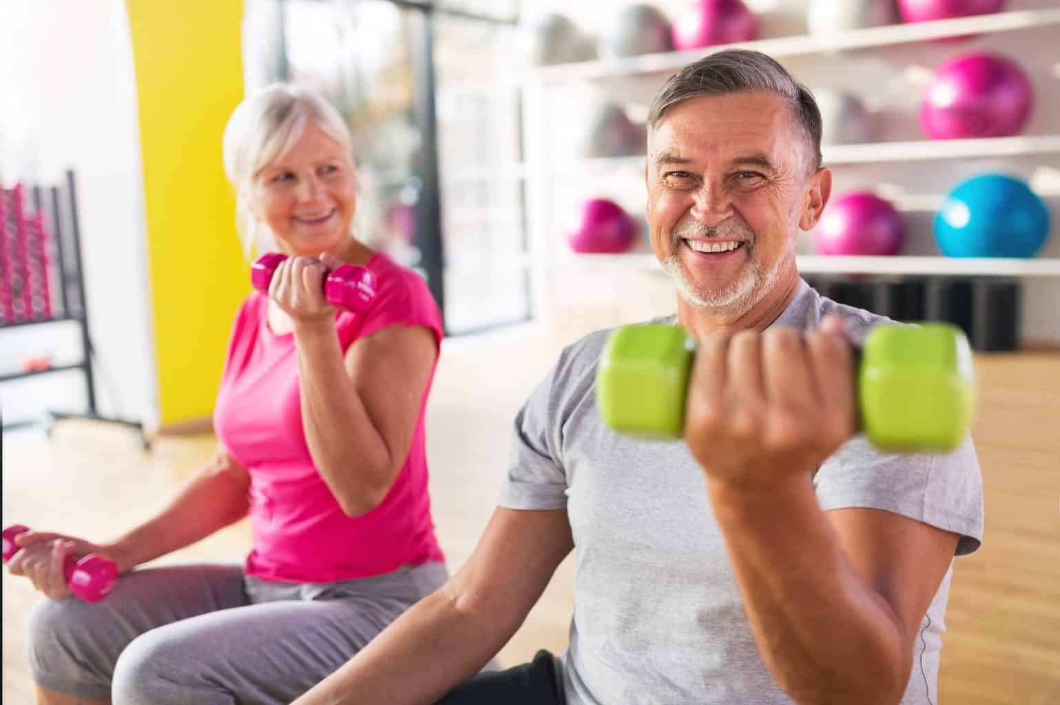 Exercising With A Smile Showing Good Oral Health